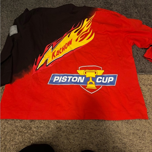 Disney Cars Lightning McQueen Red  Long Sleeve Spirit Jersey - Picture 4 of 4